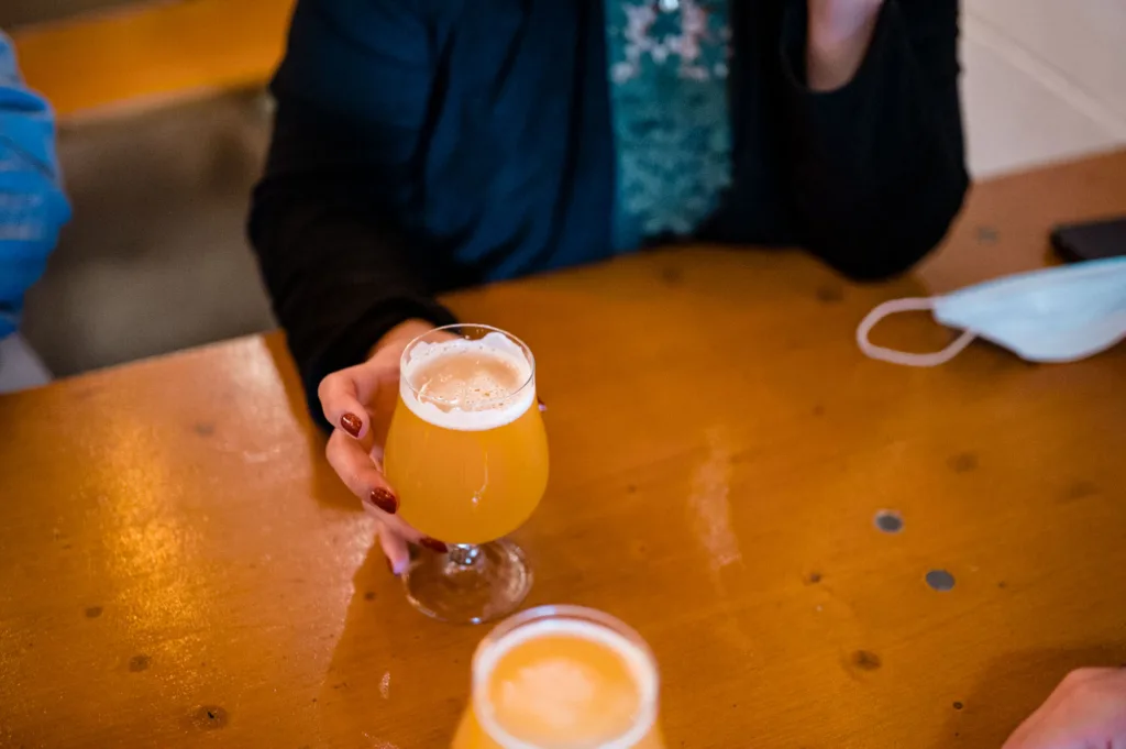 beers from aeronaut brewing near Cambria hotel in Somerville