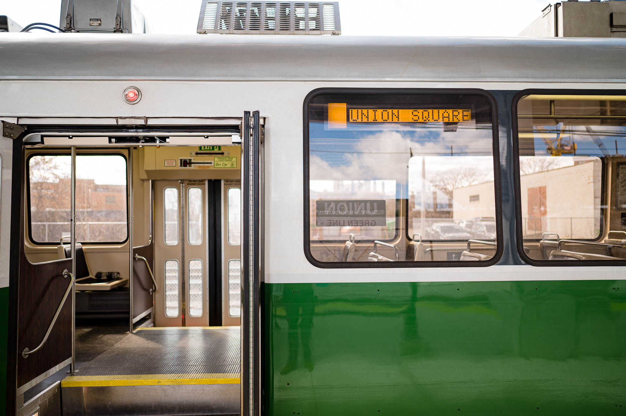 union square station near Cambria hotel in Somerville